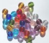 25 10mm Transparent Round Glass Bead Mix